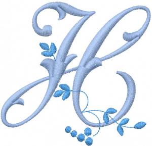 Picture of Floral Alphabet Machine Embroidery Design