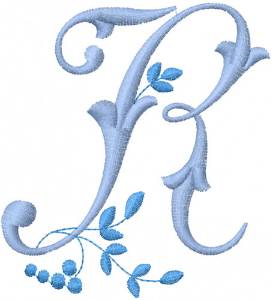 Picture of Monogram Alphabet Machine Embroidery Design