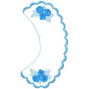 Picture of Floral Collars Machine Embroidery Design