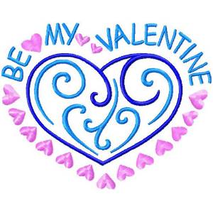 Picture of Be My Valentine Machine Embroidery Design