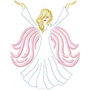 Picture of Angel 2 Machine Embroidery Design
