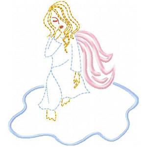 Picture of Angel 4 Machine Embroidery Design
