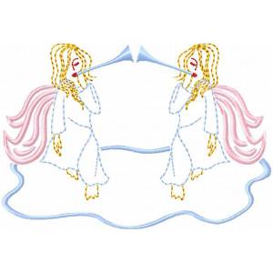 Picture of Angel 6 Machine Embroidery Design
