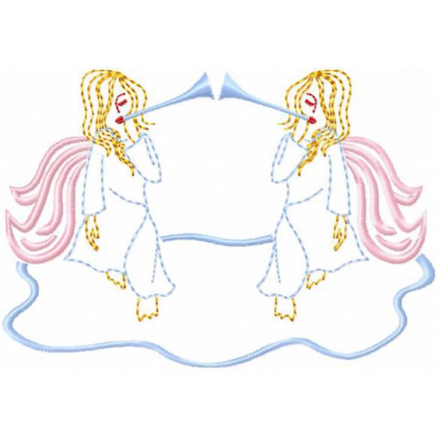 Picture of Angel 6 Machine Embroidery Design