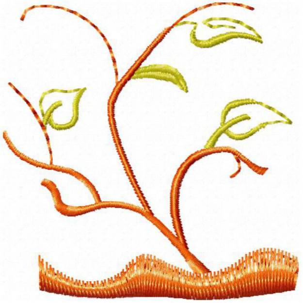 Picture of Tree With Leaves Machine Embroidery Design