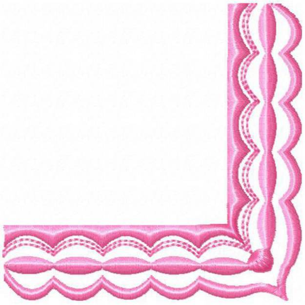 Picture of Swirl Corner Machine Embroidery Design