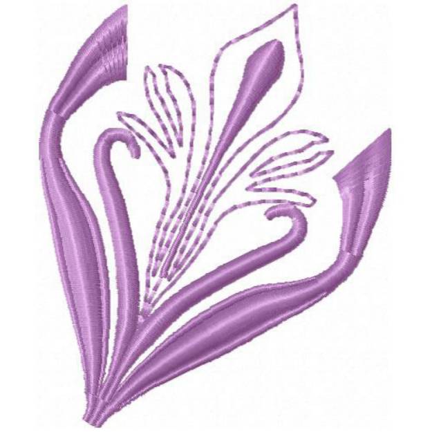 Picture of Art Nouveau Flower Machine Embroidery Design