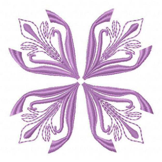 Picture of Art Nouveau Flower Design Machine Embroidery Design