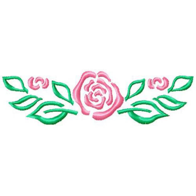 Picture of Rose 3 Machine Embroidery Design