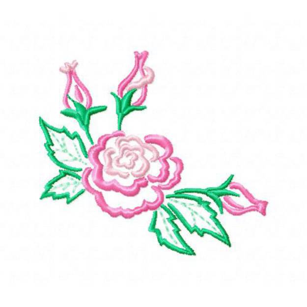 Picture of Rose 9 Machine Embroidery Design