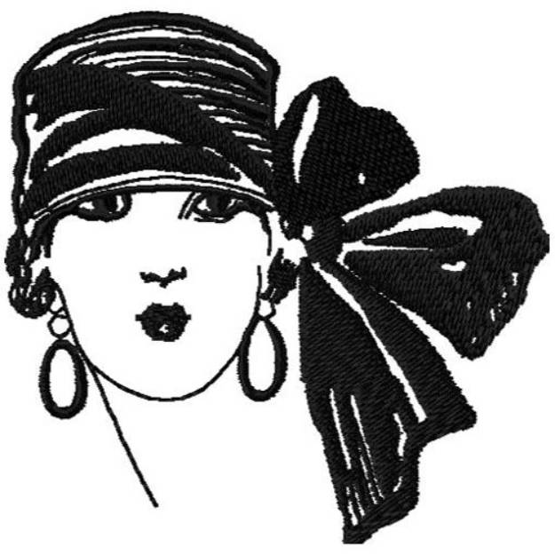 Picture of Art Deco Hat Fashion 8 Machine Embroidery Design
