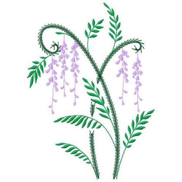 Picture of Ferns & Flowers 4 Machine Embroidery Design