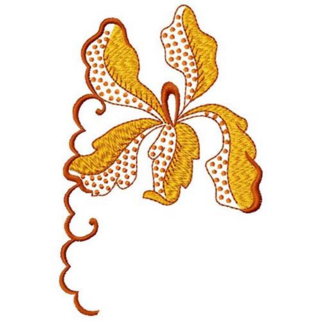 Picture of Orchid Edging Machine Embroidery Design