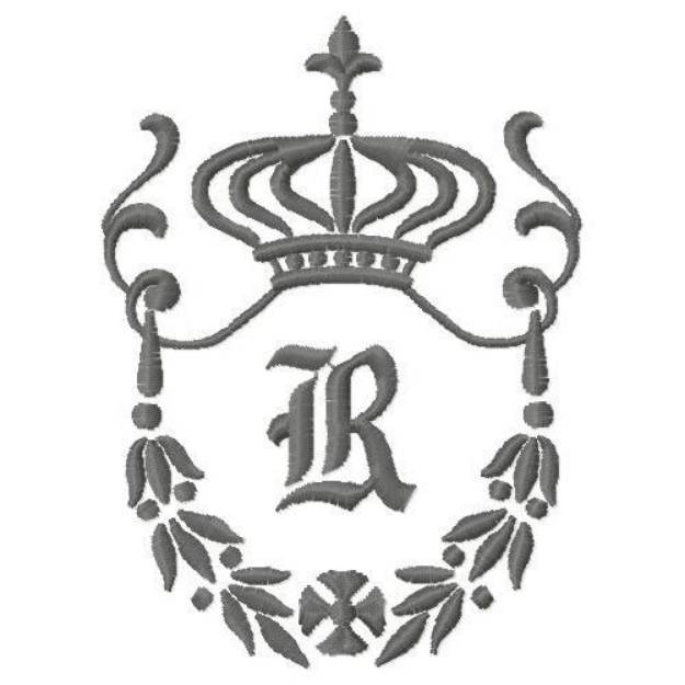 Picture of Regal Monogram R Machine Embroidery Design