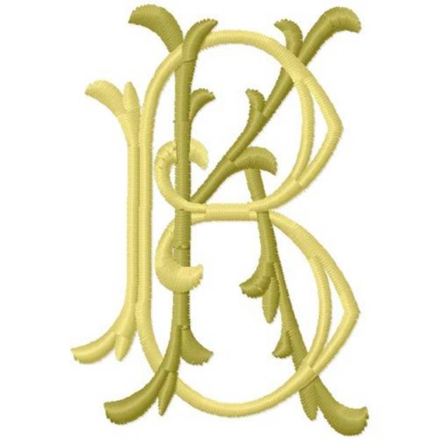 Picture of K B Monogram Machine Embroidery Design