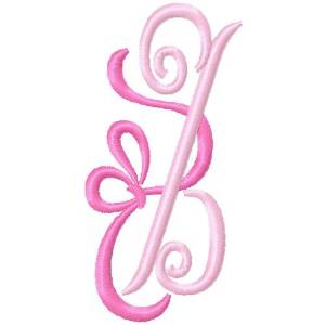 Picture of Bow Monogram Z Machine Embroidery Design