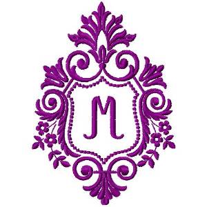 Picture of Crest Monogram M Machine Embroidery Design