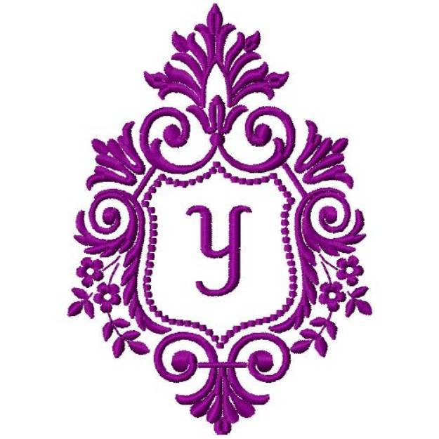 Picture of Crest Monogram Y Machine Embroidery Design