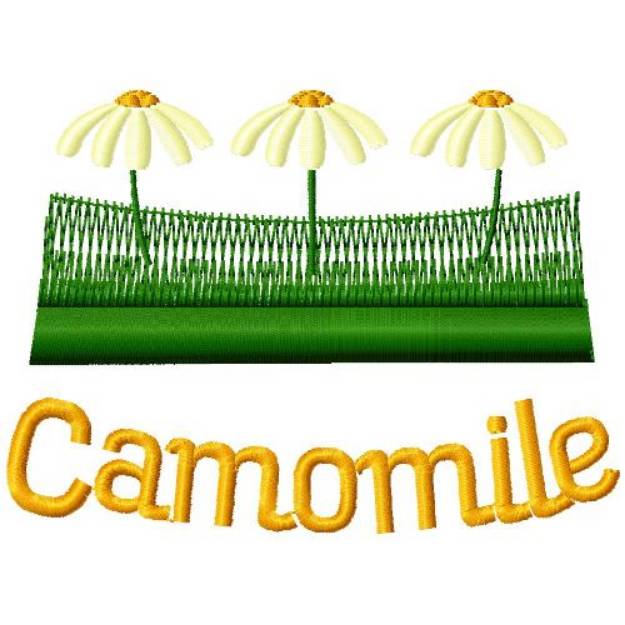 Picture of Camomile Machine Embroidery Design