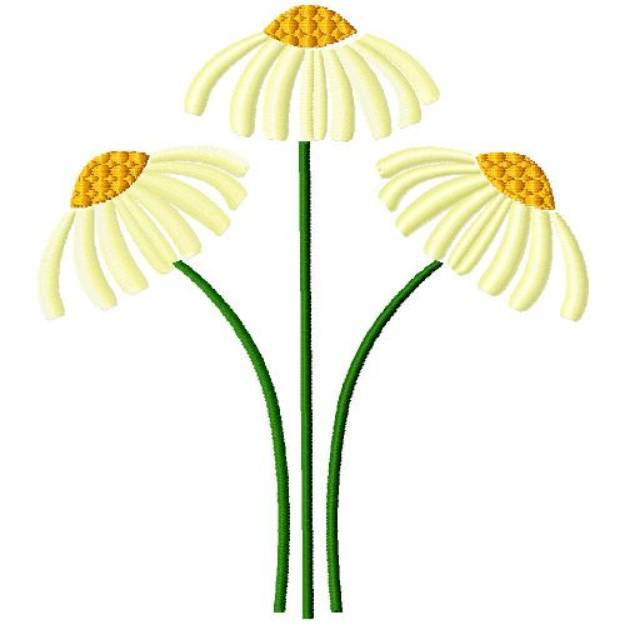 Picture of Camomile Flowers Machine Embroidery Design