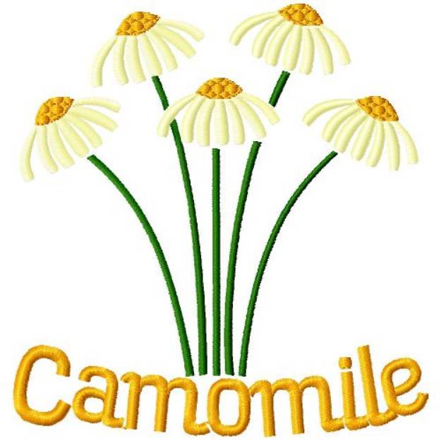 Picture of Camomile Machine Embroidery Design