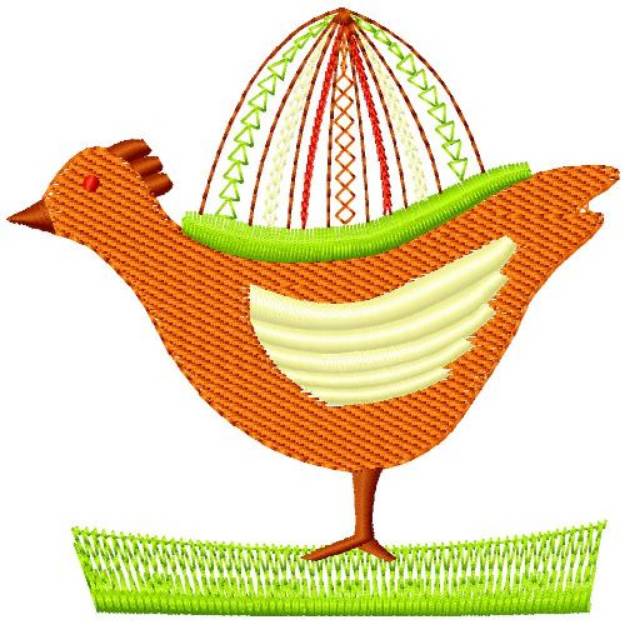 Picture of Hen and Egg Machine Embroidery Design