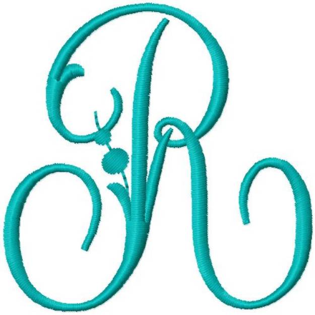 Picture of Monogram R Machine Embroidery Design
