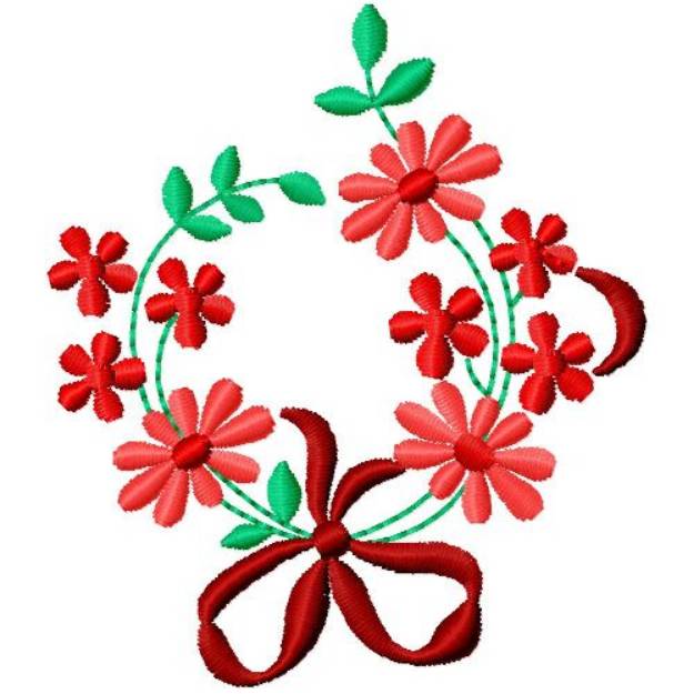 Picture of Floral Embellishment Machine Embroidery Design