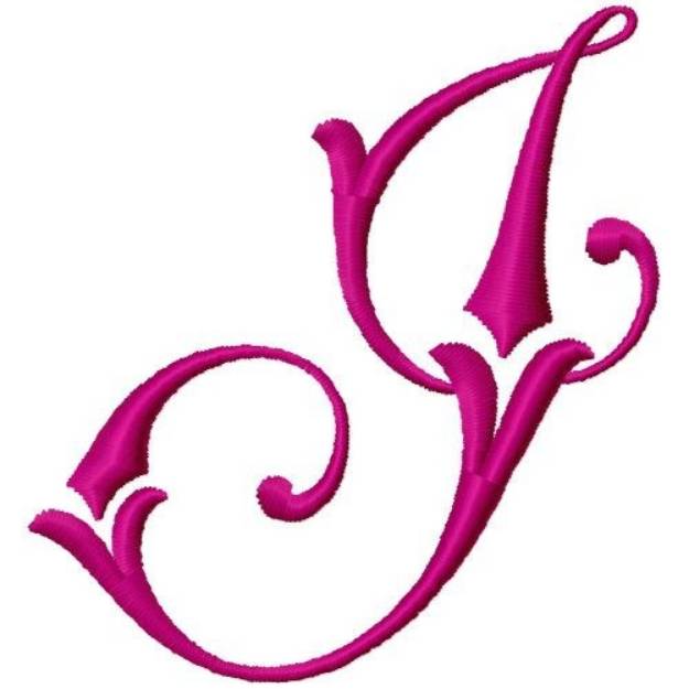 Picture of Curly Monogram I Machine Embroidery Design