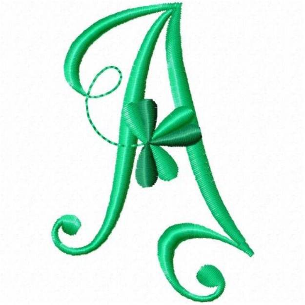 Picture of Shamrock Monogram A Machine Embroidery Design