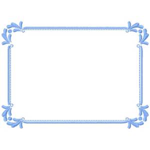 Picture of Decorative Corners Frame Machine Embroidery Design