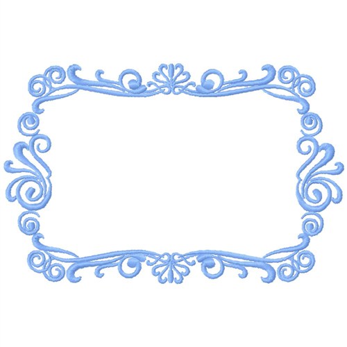 Frame Rectangle Machine Embroidery Design