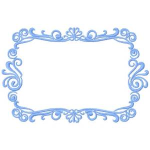 Picture of Frame Rectangle Machine Embroidery Design