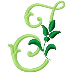 Picture of Greenery Monogram Font I Machine Embroidery Design