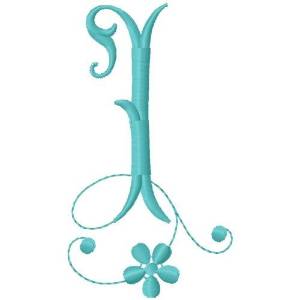 Picture of Floral Monogram Font I Machine Embroidery Design