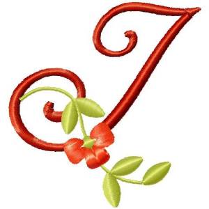 Picture of Floral Monogram Font I Machine Embroidery Design