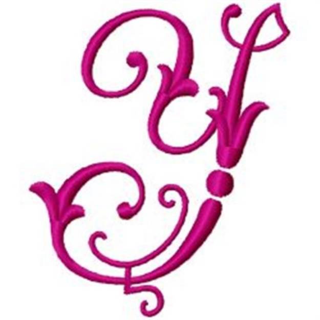 Picture of Fancy Monogram Y Machine Embroidery Design