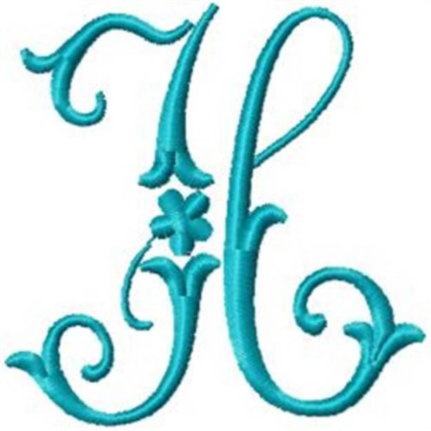 Picture of Elegant Monogram H Machine Embroidery Design