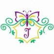 Picture of Monogram Butterfly I Machine Embroidery Design