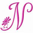 Picture of Monogram Pink N Machine Embroidery Design