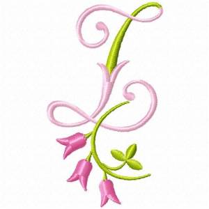 Picture of Monogram Pink Bloom Z Machine Embroidery Design