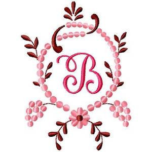 Picture of Fancy Monograms B Machine Embroidery Design