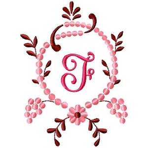 Picture of Fancy Monograms F Machine Embroidery Design
