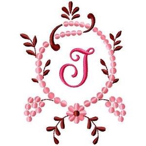 Picture of Fancy Monograms J Machine Embroidery Design