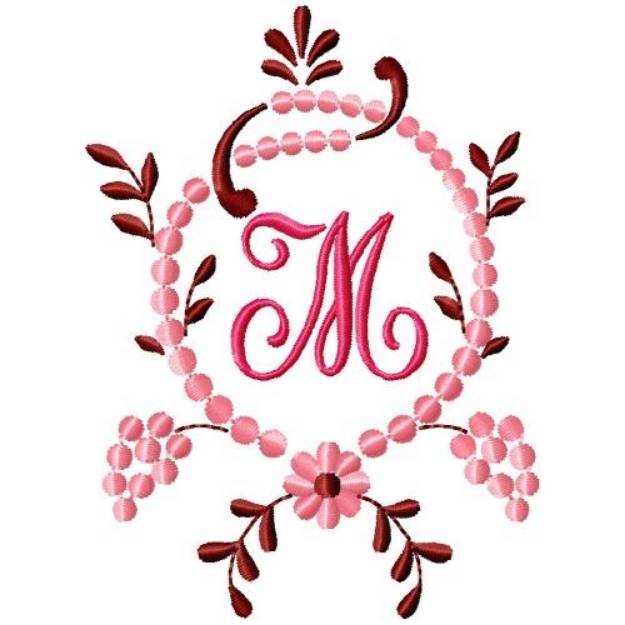 Picture of Fancy Monograms M Machine Embroidery Design