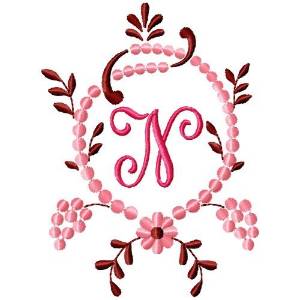 Picture of Fancy Monograms N Machine Embroidery Design