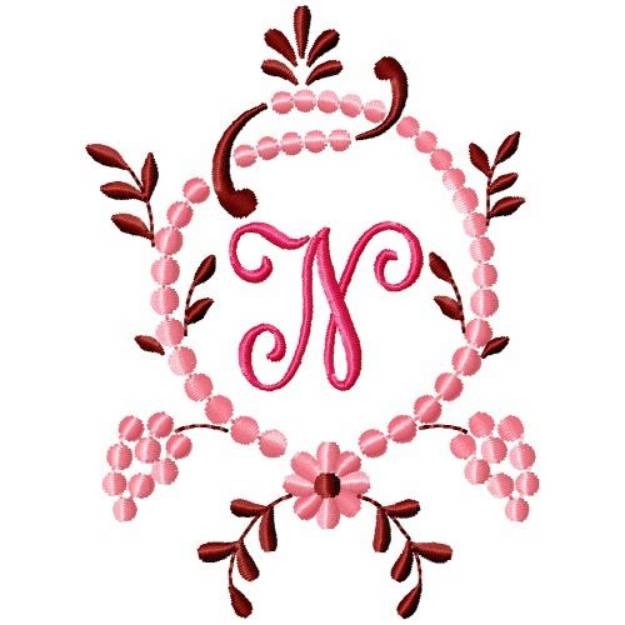Picture of Fancy Monograms N Machine Embroidery Design