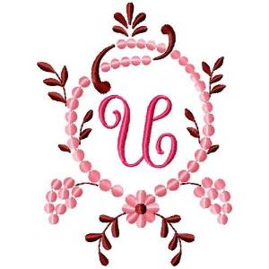 Picture of Fancy Monograms U Machine Embroidery Design