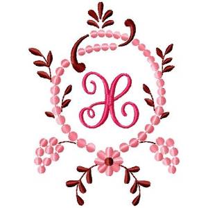 Picture of Fancy Monograms X Machine Embroidery Design