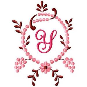Picture of Fancy Monograms Y Machine Embroidery Design